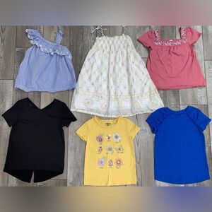 Girl’s Summer Clothing Bundle Gap Cat & Jack Osh-Kosh B’Gosh AVIA Tops Dress Lot